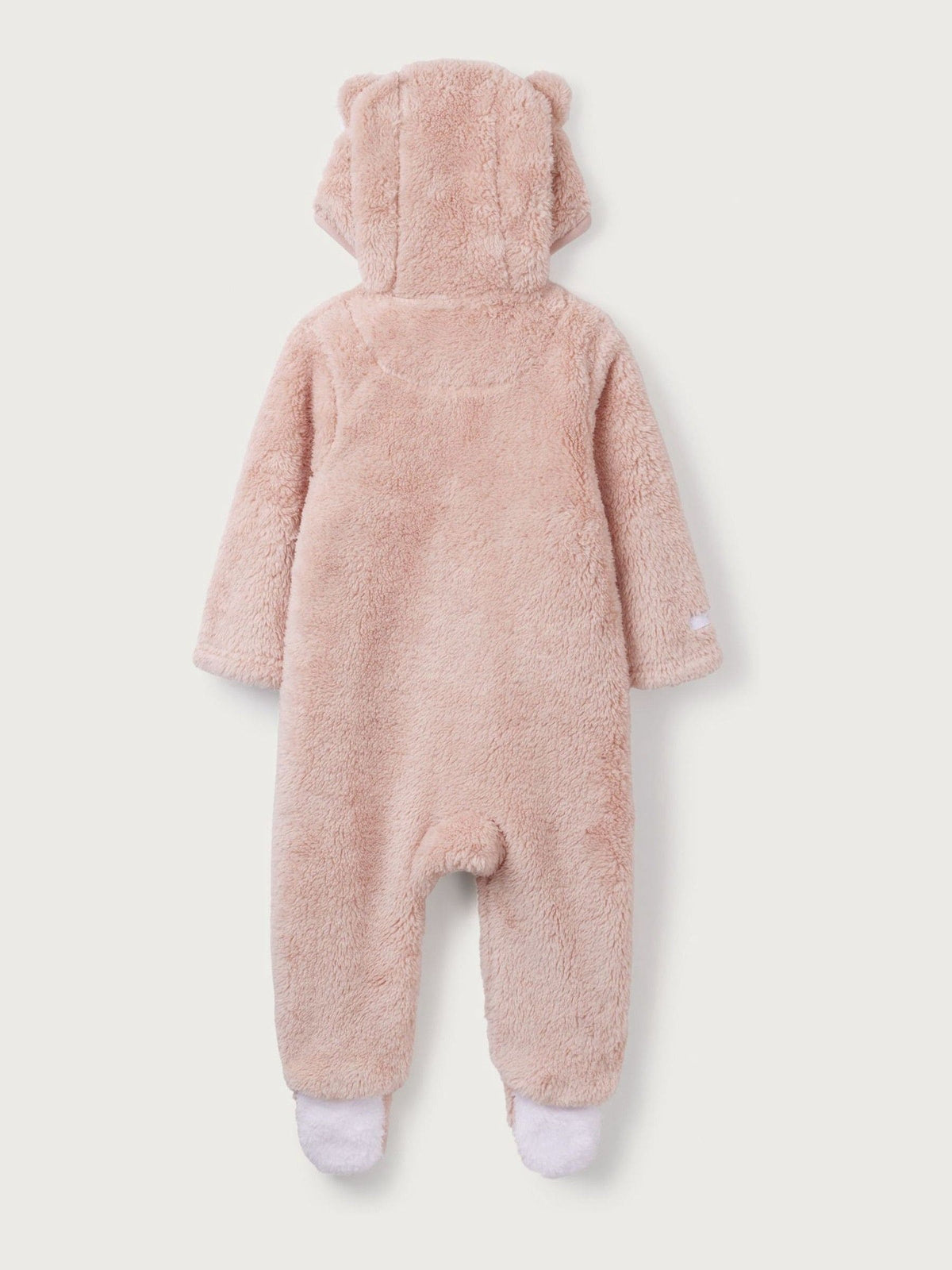 The White Company Pink Pebble Fleece Romper image 6