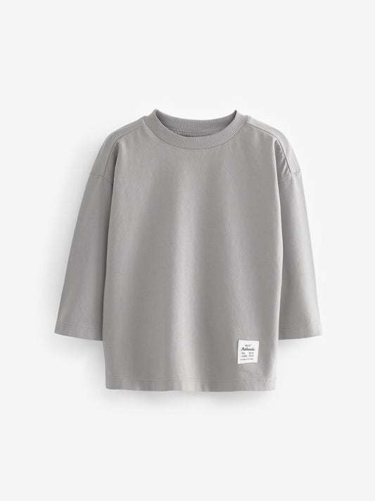 Rust Brown Plain Long Sleeve T-Shirts 5 Pack (3mths-7yrs) image 3