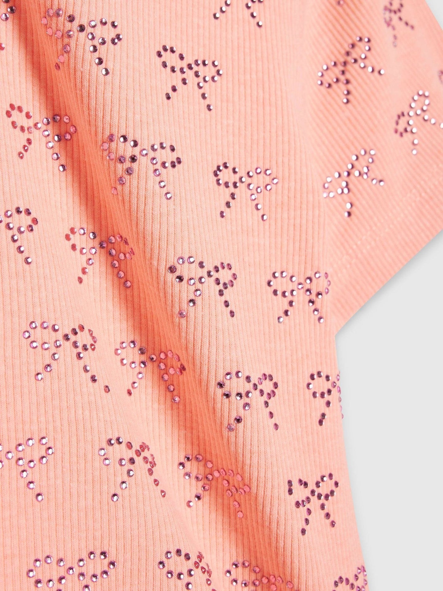 Dsiney Kidz - River Island Pink Bow Diamante Baby T-Shirt image 4