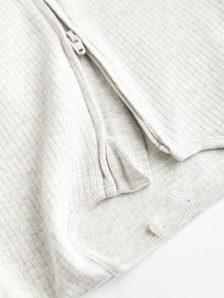 Neutral Baby Footless 2 Way Zip 100% Cotton Sleepsuits 3 Pack (0mths-3yrs)