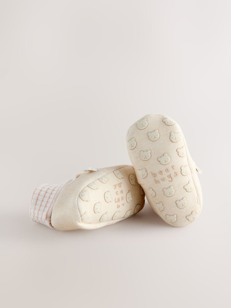 Neutral Bear Baby Sock Top Boots Immediate