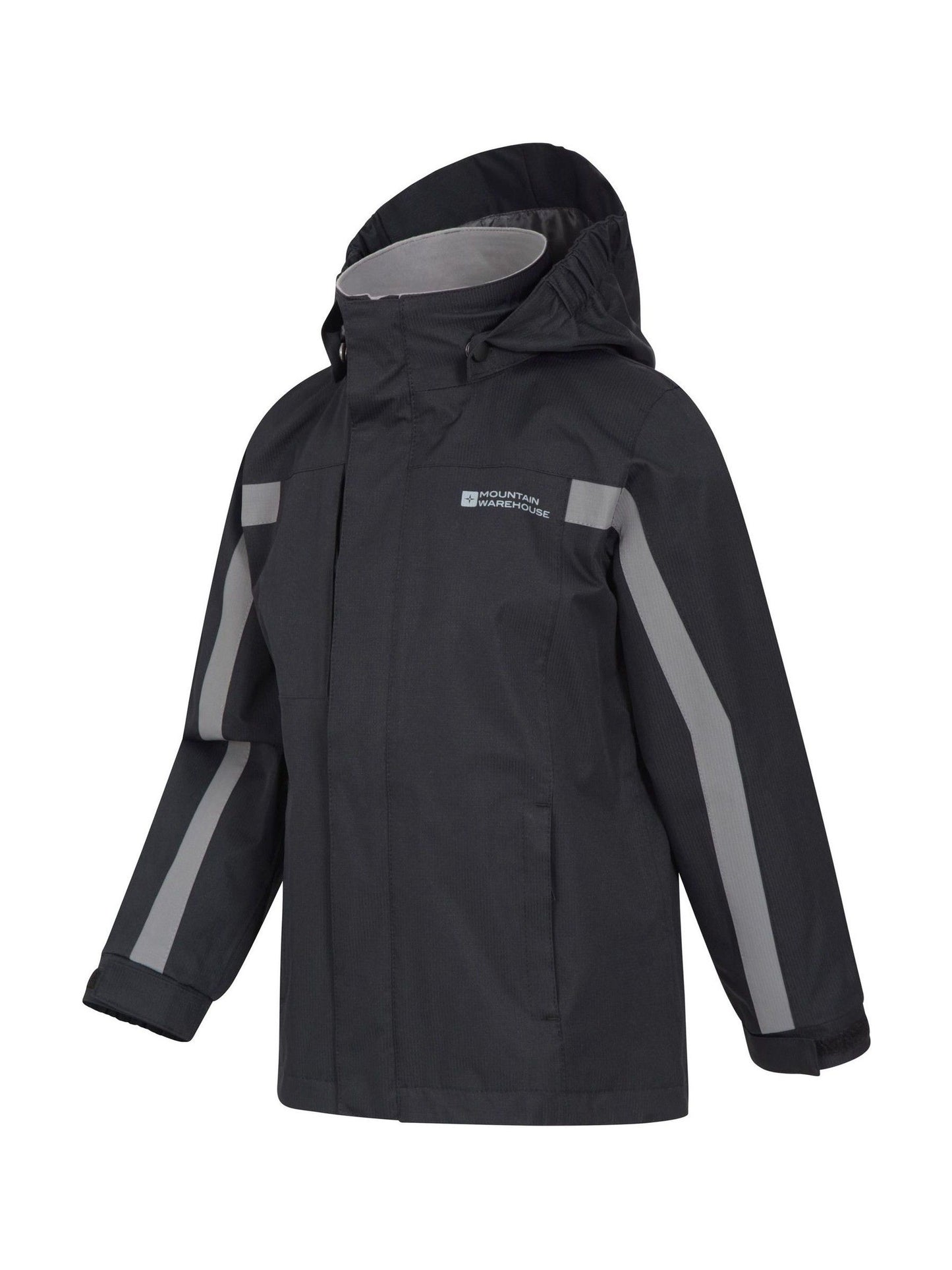 Dsiney Kidz - Mountain Warehouse Black Samson Waterproof Jacket image 5