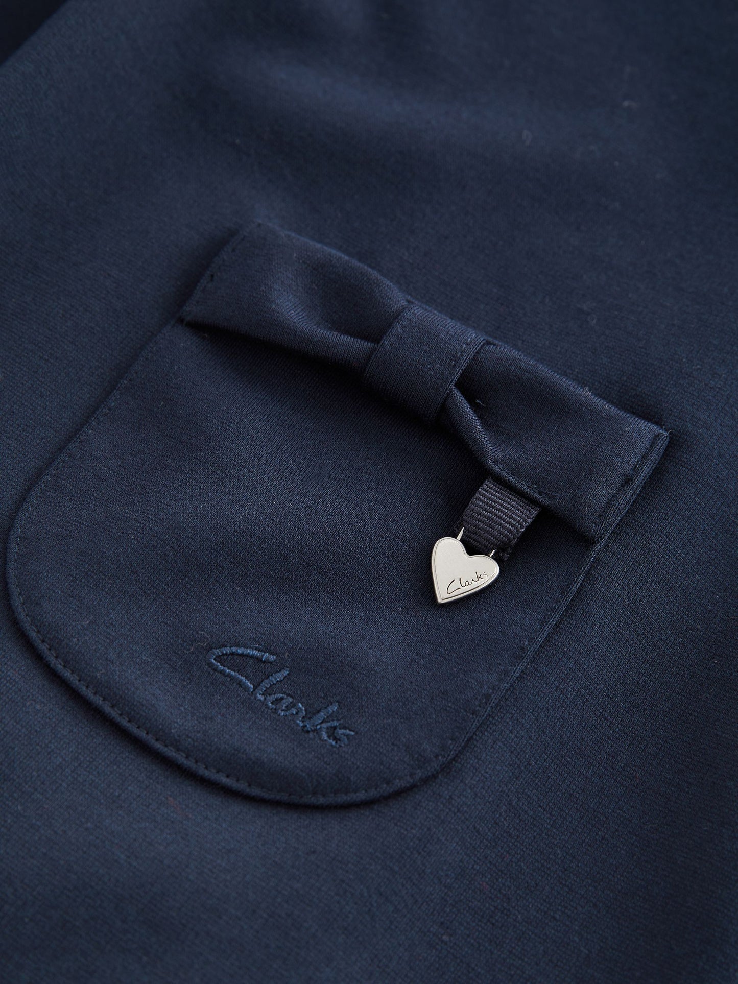 Clarks Navy Clarks School Ponte Pinafore Dress image 9