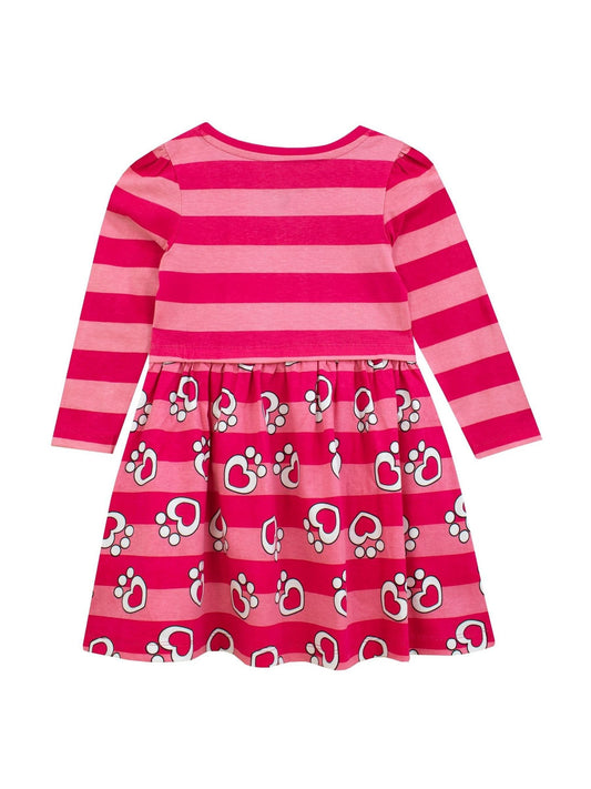 Dsiney Kidz - Character Pink Gabbys Dollhouse 100% Cotton Stripe Dress image 2