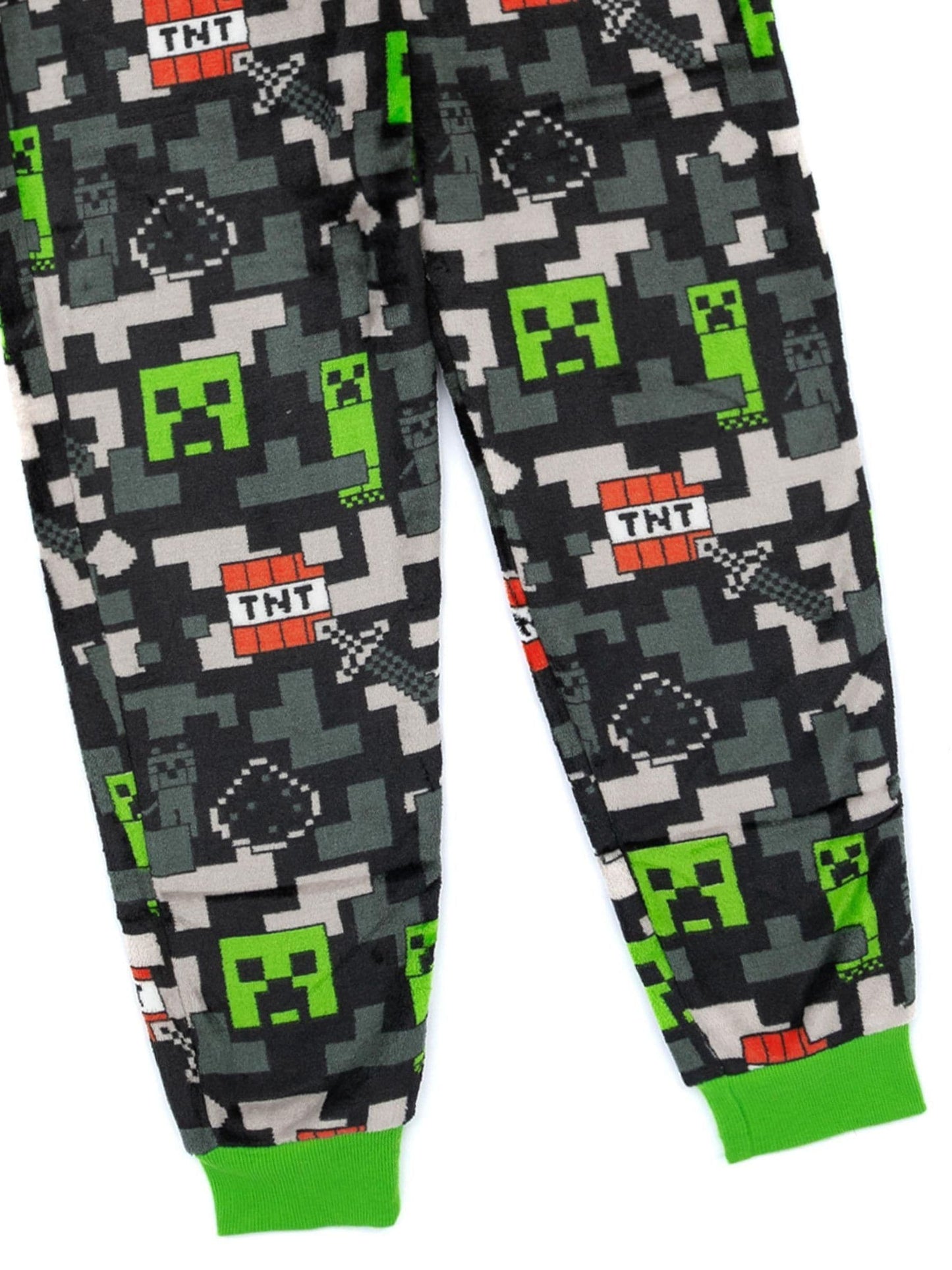 Dsiney Kidz - Vanilla Underground Black Minecraft Fleece All-In-One image 5