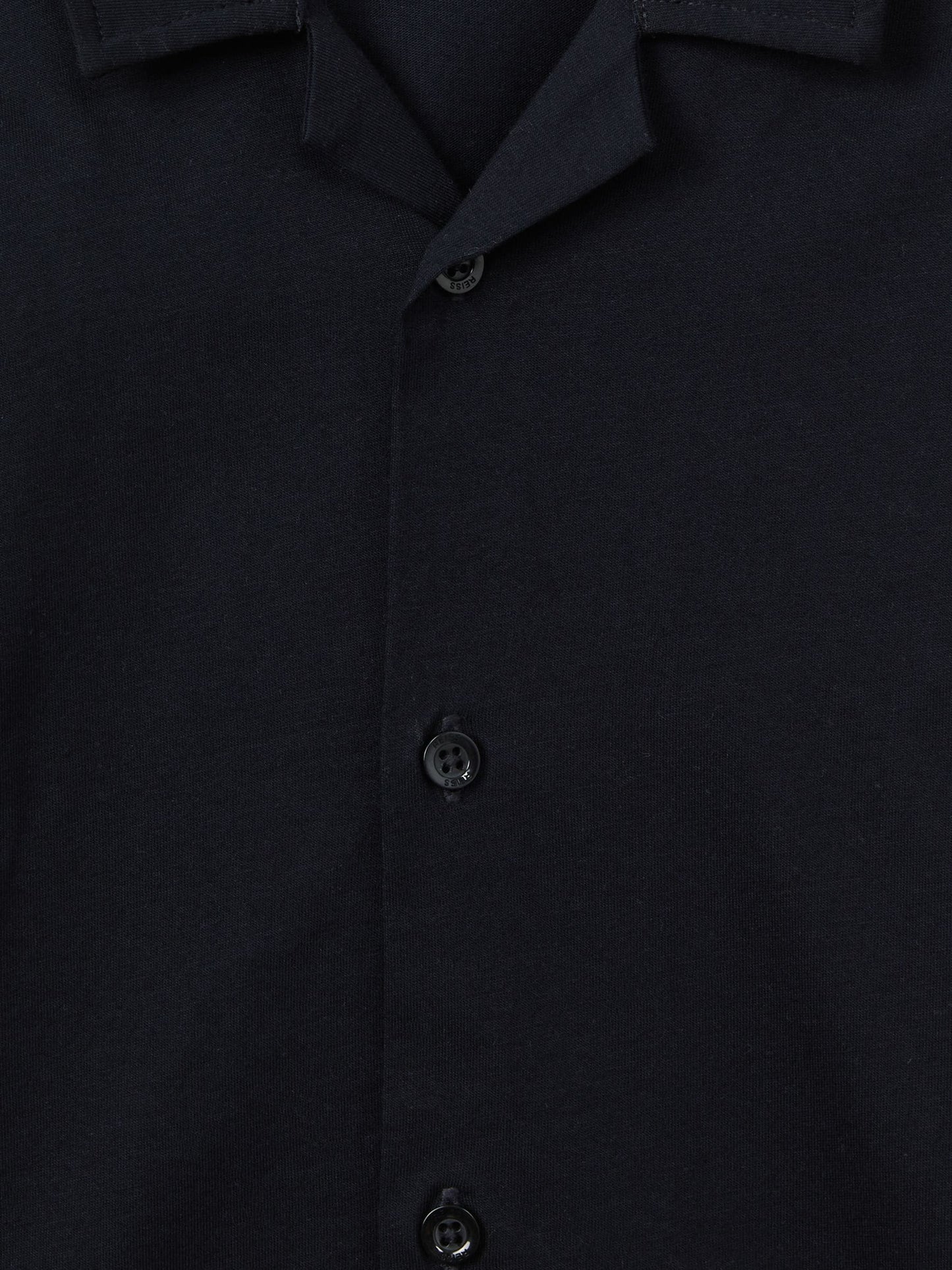 Dsiney Kidz - Reiss Navy Caspa Junior Cotton Cuban Collar Shirt image 6