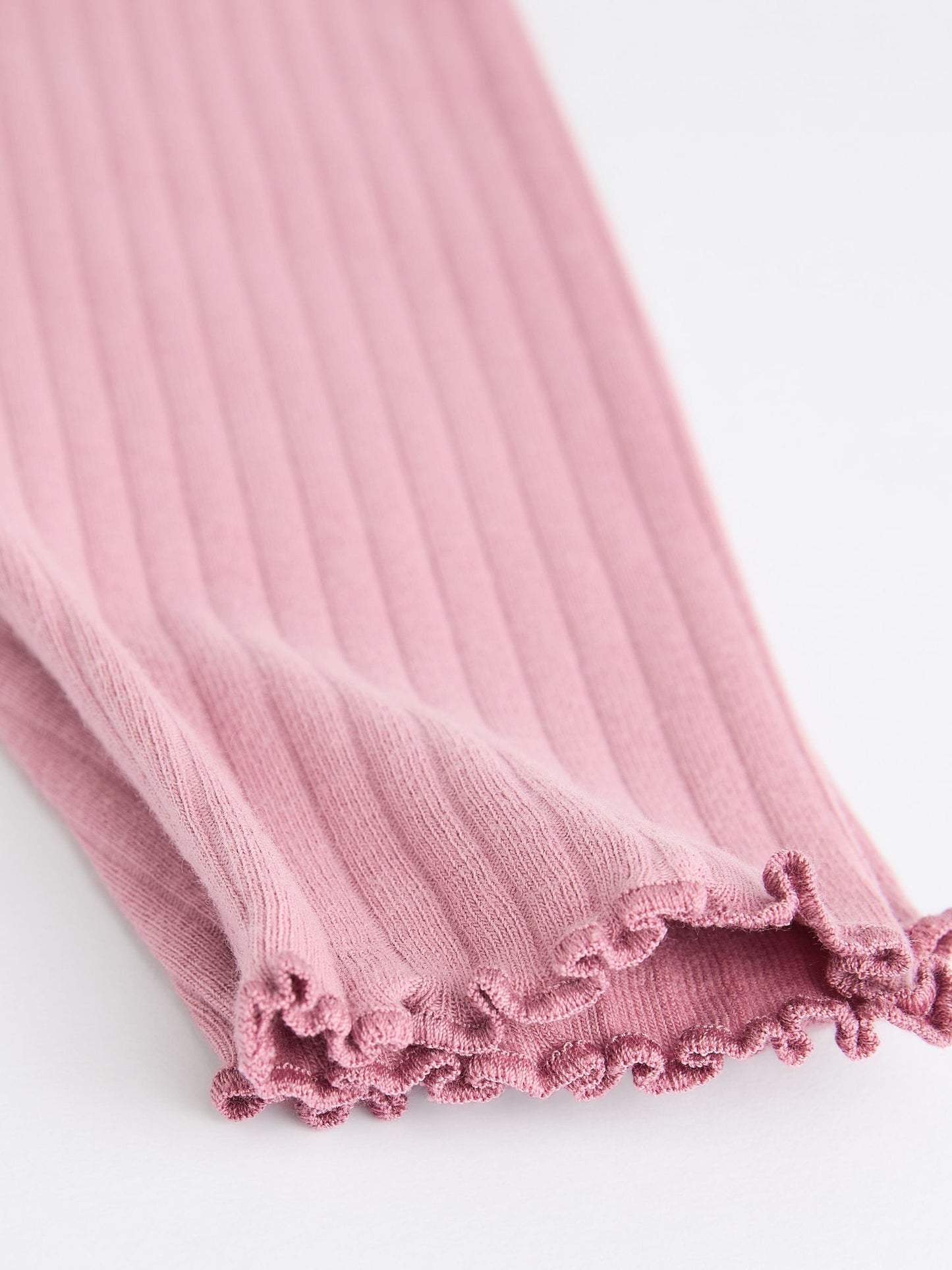 Pink Ribbed Baby Leggings 4 Pack (0mths-2yrs) image 6