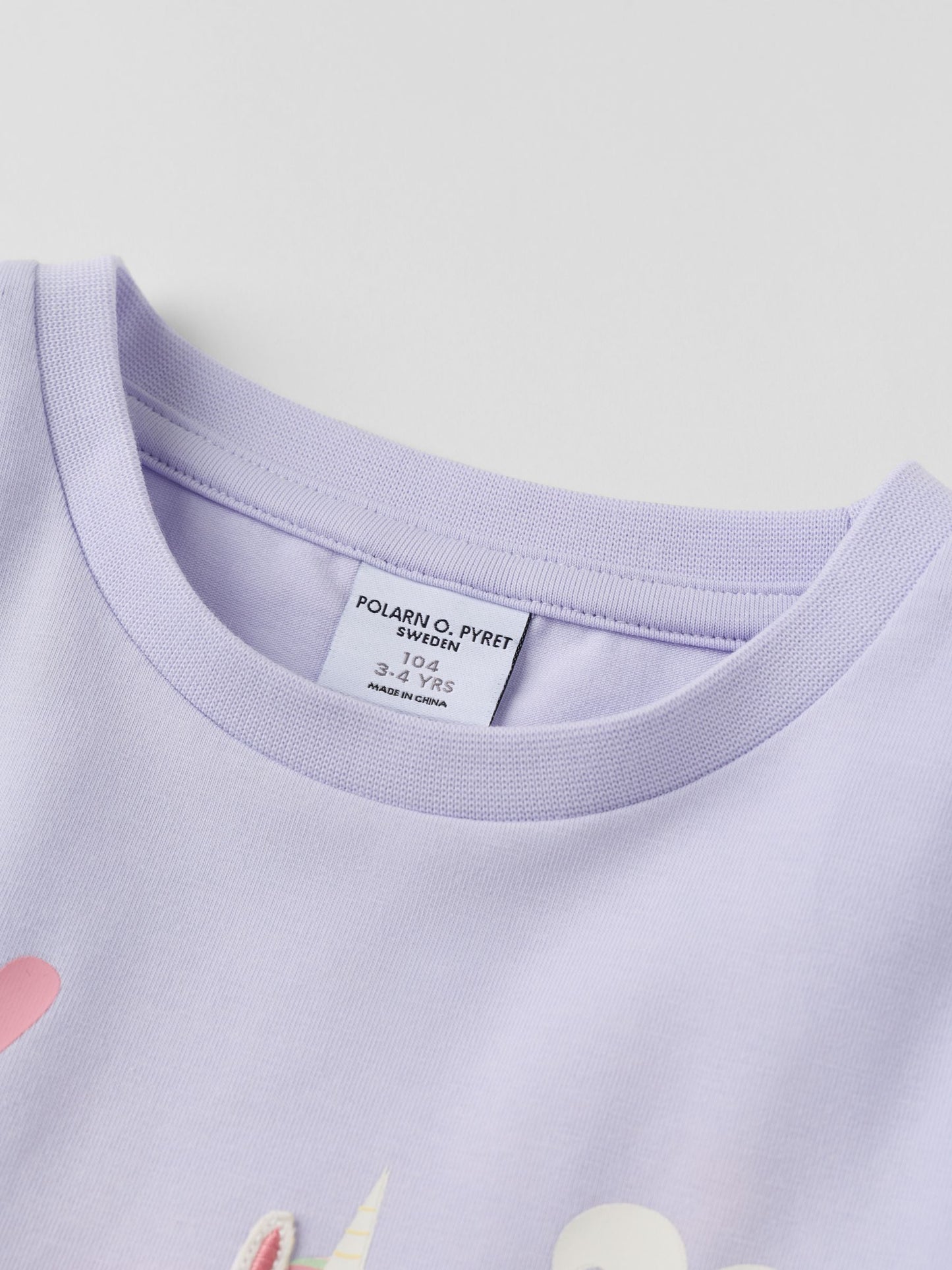 Dsiney Kidz - Polarn O. Pyret Purple Long Sleeve Unicorn Top image 3