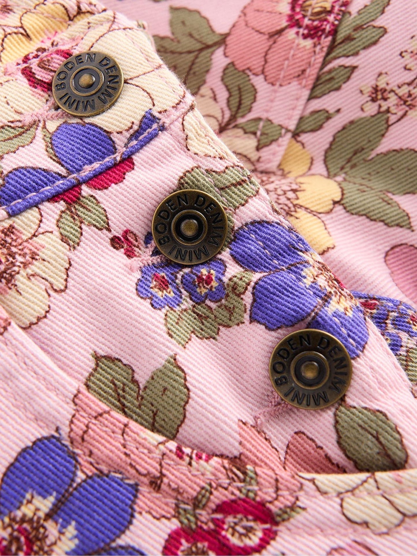 Boden Pink Short Dungaree image 3
