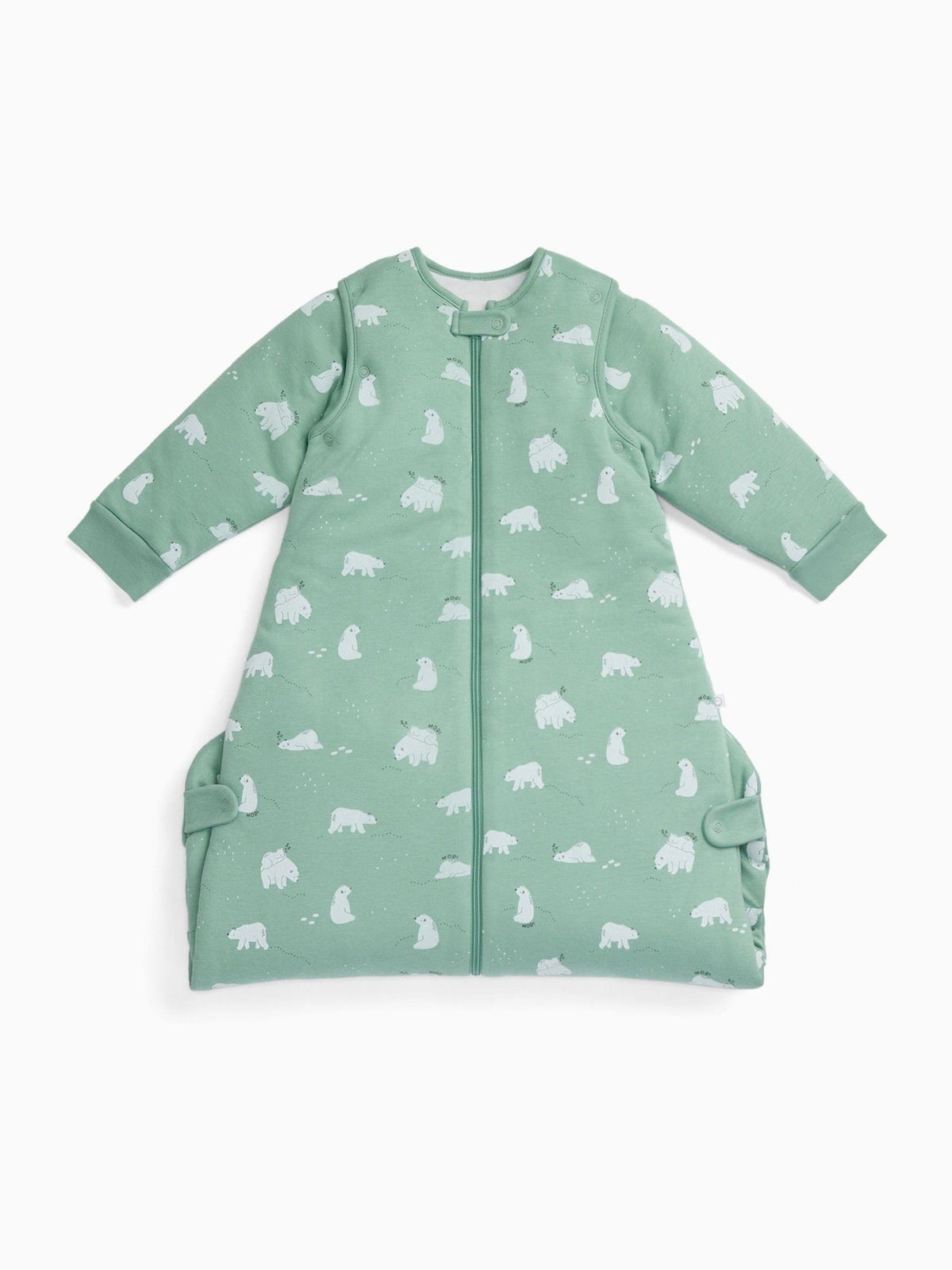 MORI Green Polar Bear Long Sleeve Front Opening Sleeping Bag 2.5 TOG - image 8