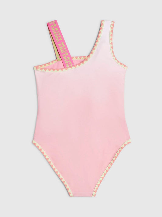 Dsiney Kidz - River Island Pink Hello Kitty Asymmetric Swimsuit image 2