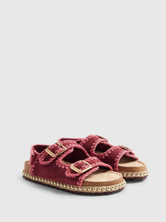 River Island Red Whipstitch Footbed Sandals image 2