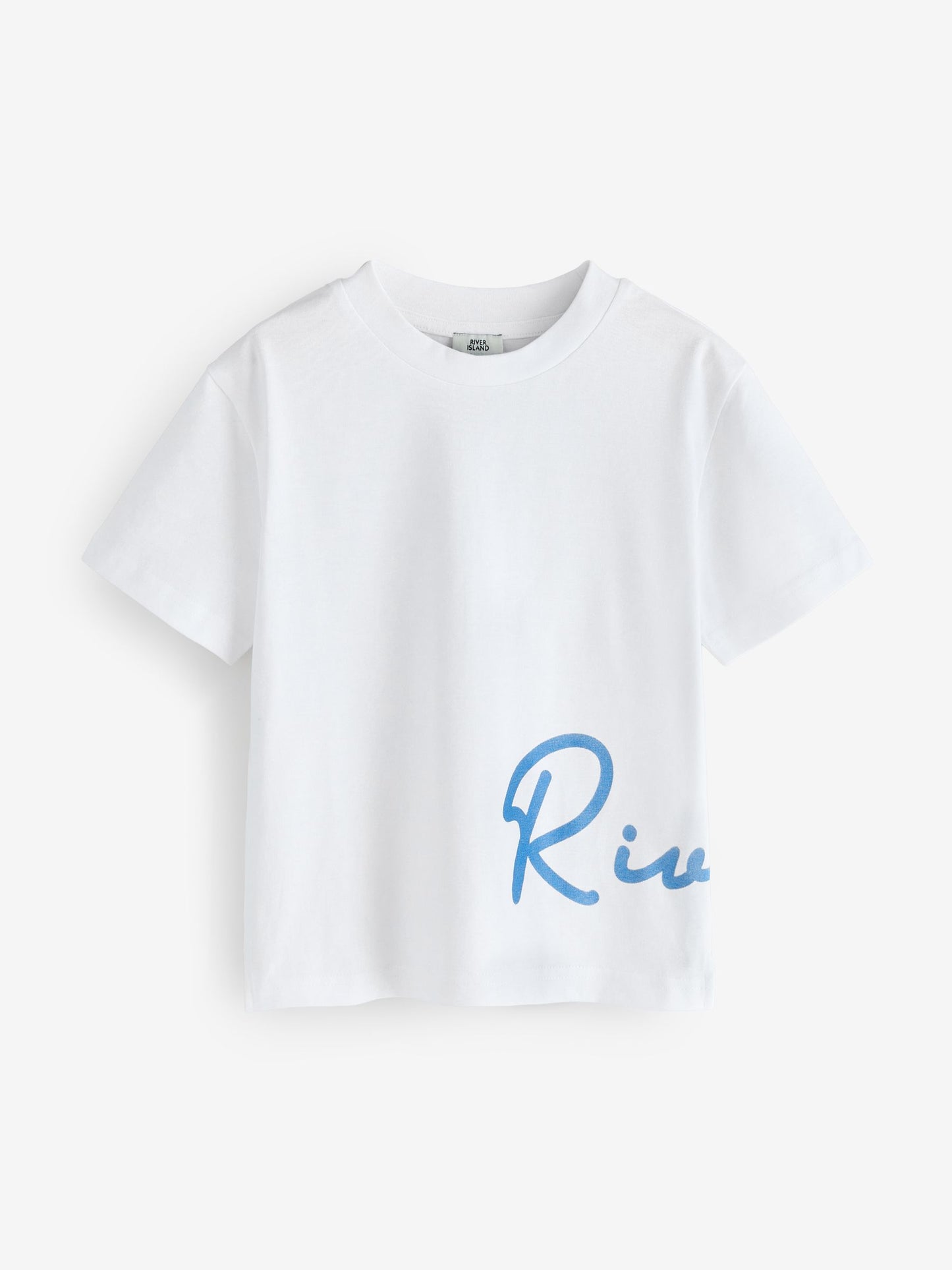 Dsiney Kidz - River Island Blue River Logo Regular Fit T-Shirt 2 Pack image 3