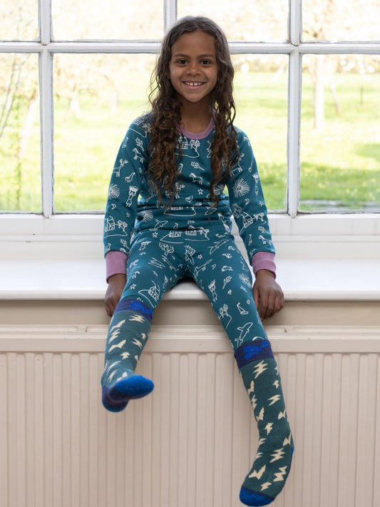 Dsiney Kidz - Muddy Puddles Green Thermal Baselayer Top image 2