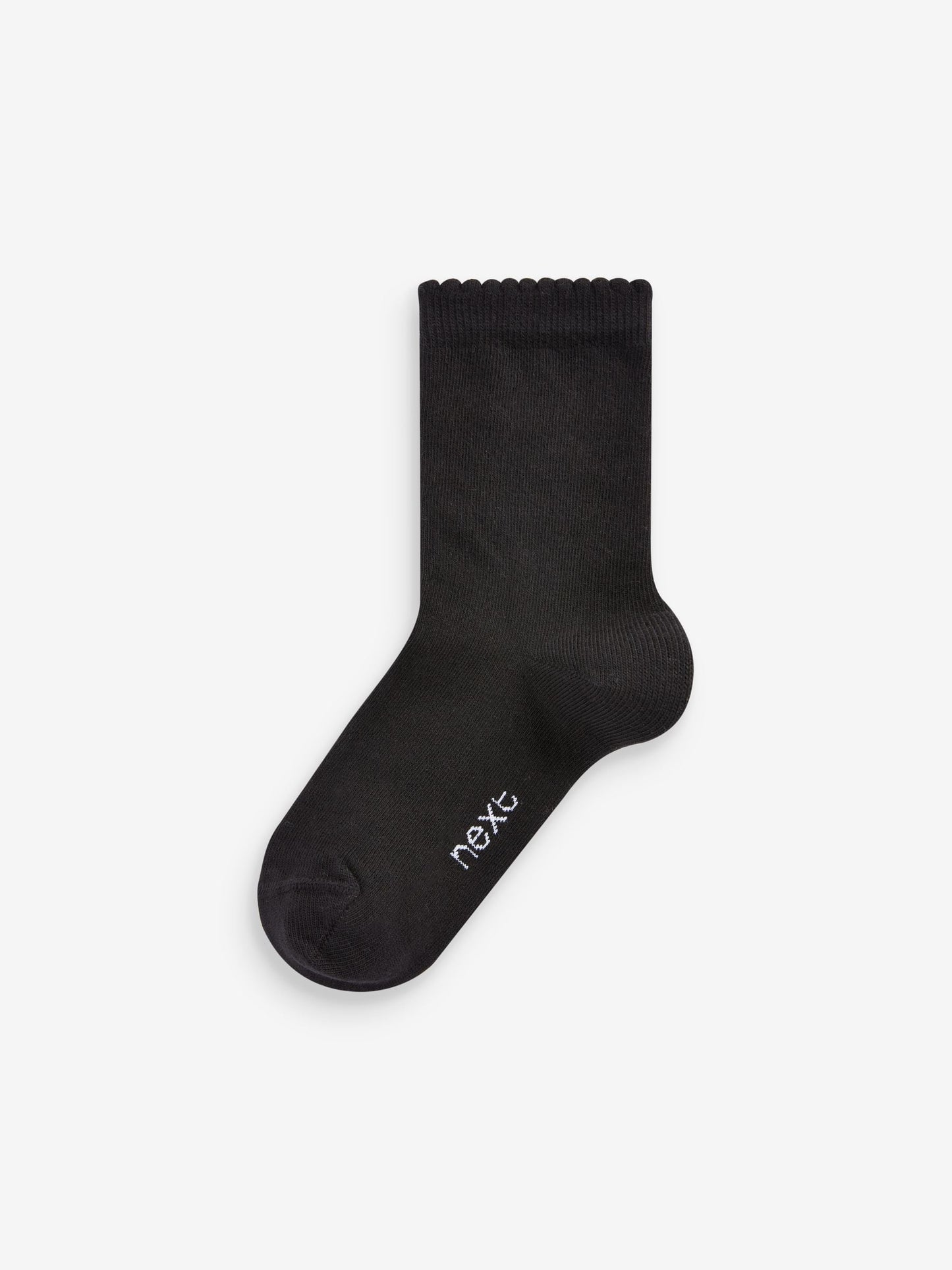 Black 10 Pack Cotton Rich School Ankle Socks image 2