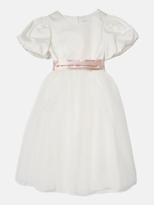 Dsiney Kidz - Angel & Rocket White/Pink Celine Taffeta Tulle Bow Dress image 2