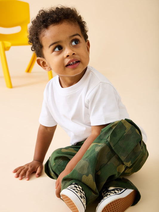 Dsiney Kidz - JoJo Maman Bébé Khaki Green Camo Cargo Trousers image 2