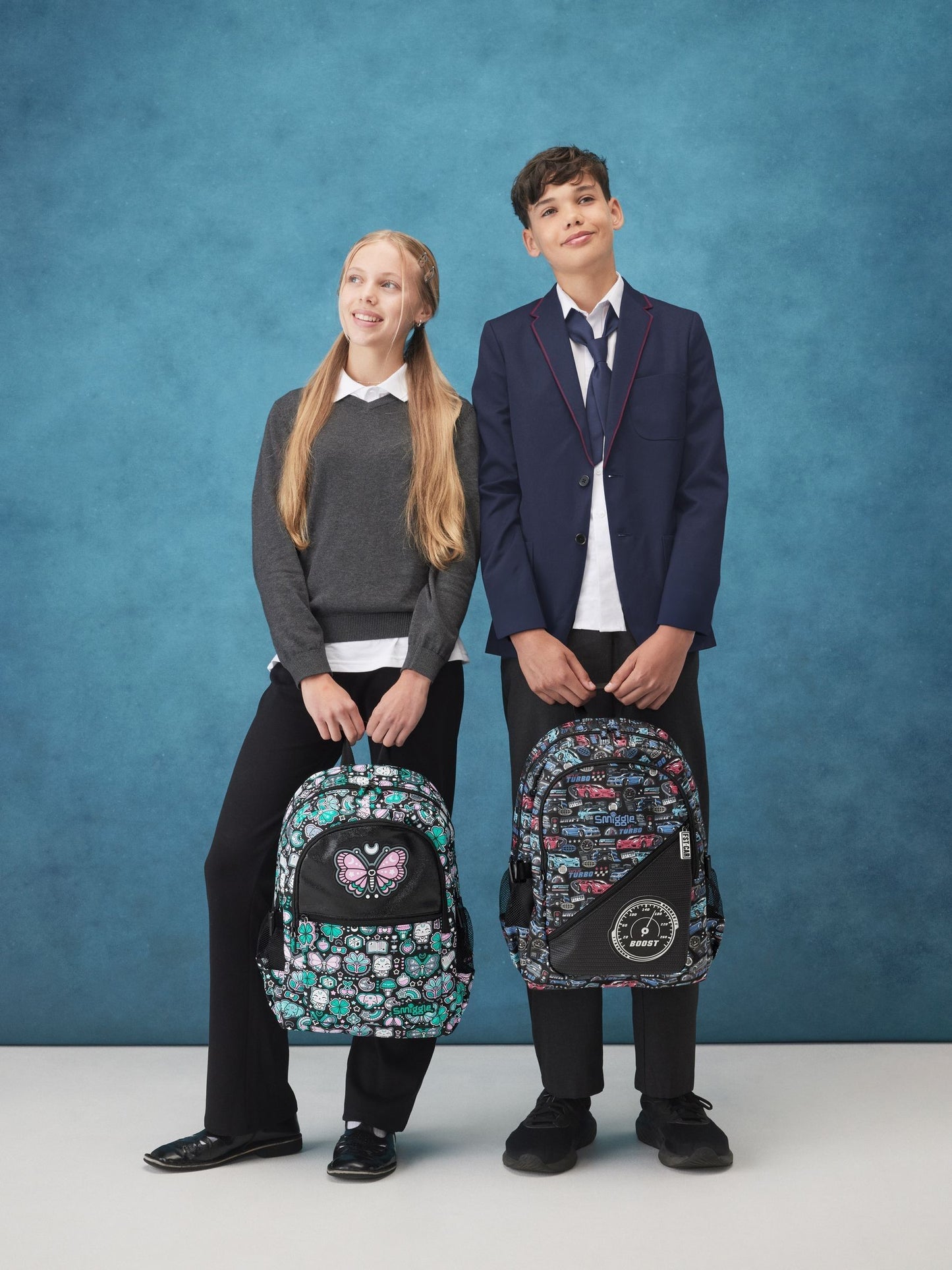 Smiggle Black Aspire Classic Attach Backpack image 1