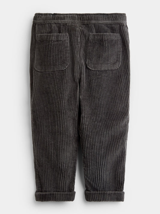 Dsiney Kidz - JoJo Maman Bébé Charcoal Grey Cord Pull-Up Trousers image 2