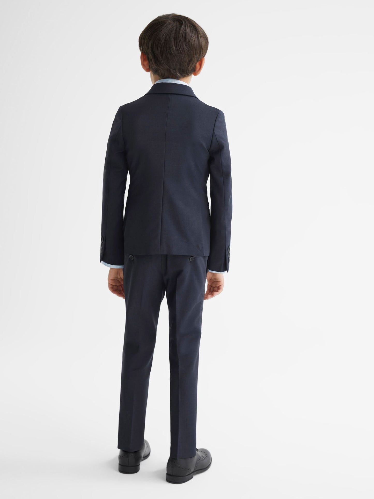 Reiss Navy Hope 4-9 yrs Modern Fit Mixer Blazer image 5