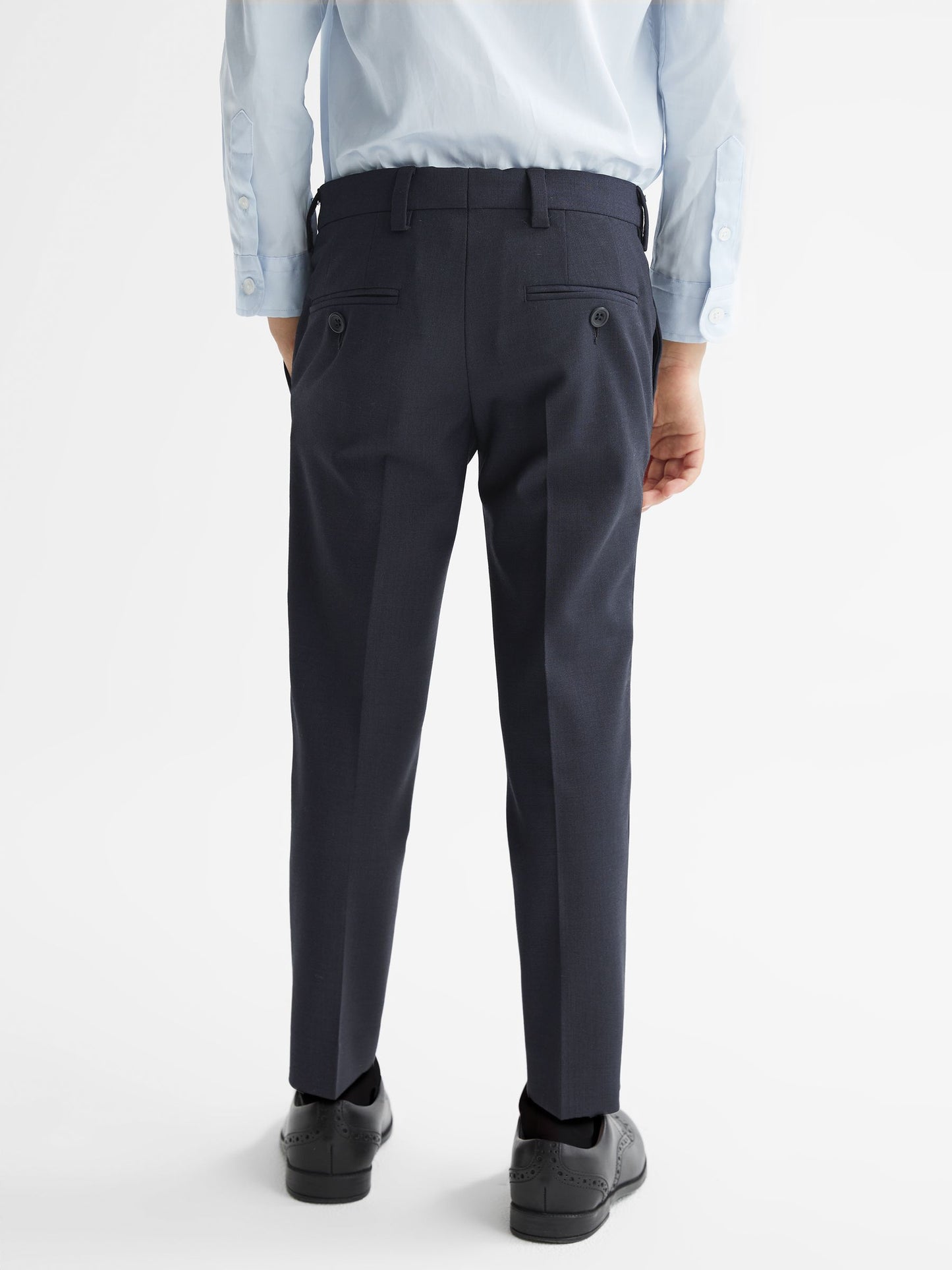 Reiss Navy Hope 4-9 yrs Wool-Blend Suit Trousers image 5