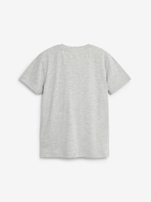 Dsiney Kidz - Grey Marl Regular Fit Short Sleeve T-Shirt (3-16yrs) image 2