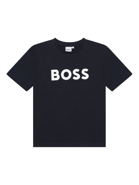 Dsiney Kidz - BOSS Navy Logo Short Sleeve T-Shirt image 2