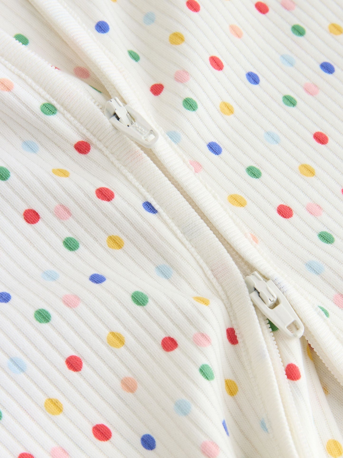 White/Blue/Red Two Way Zip Baby Rompers 3 Pack (0mths-3yrs) image 9