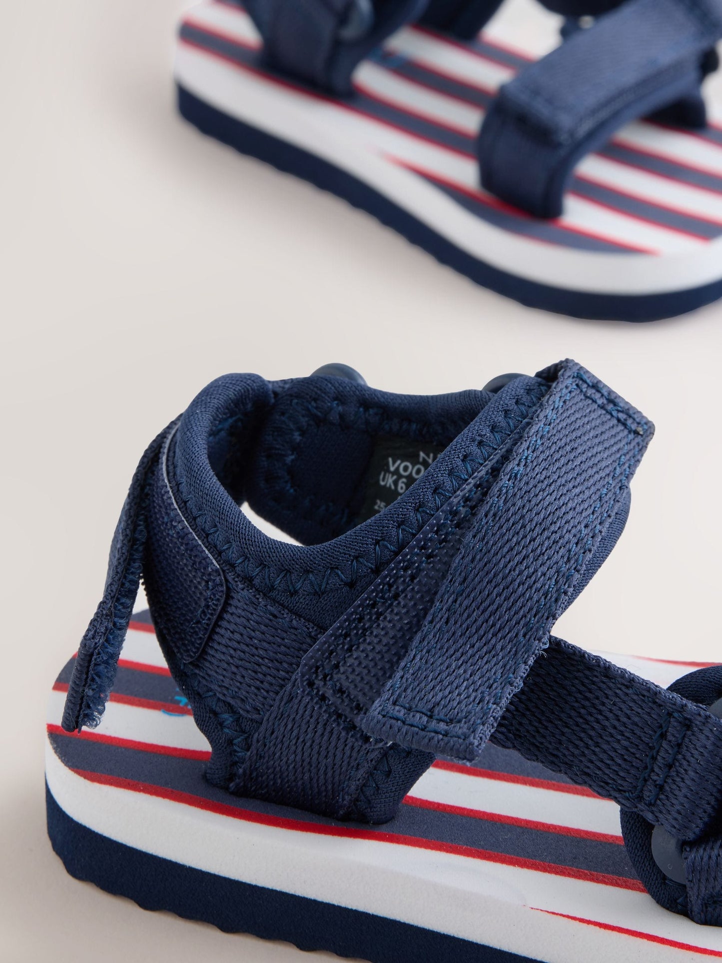 Navy Standard Fit (F) Touch Fastening Trekker Walking Sandals image 7