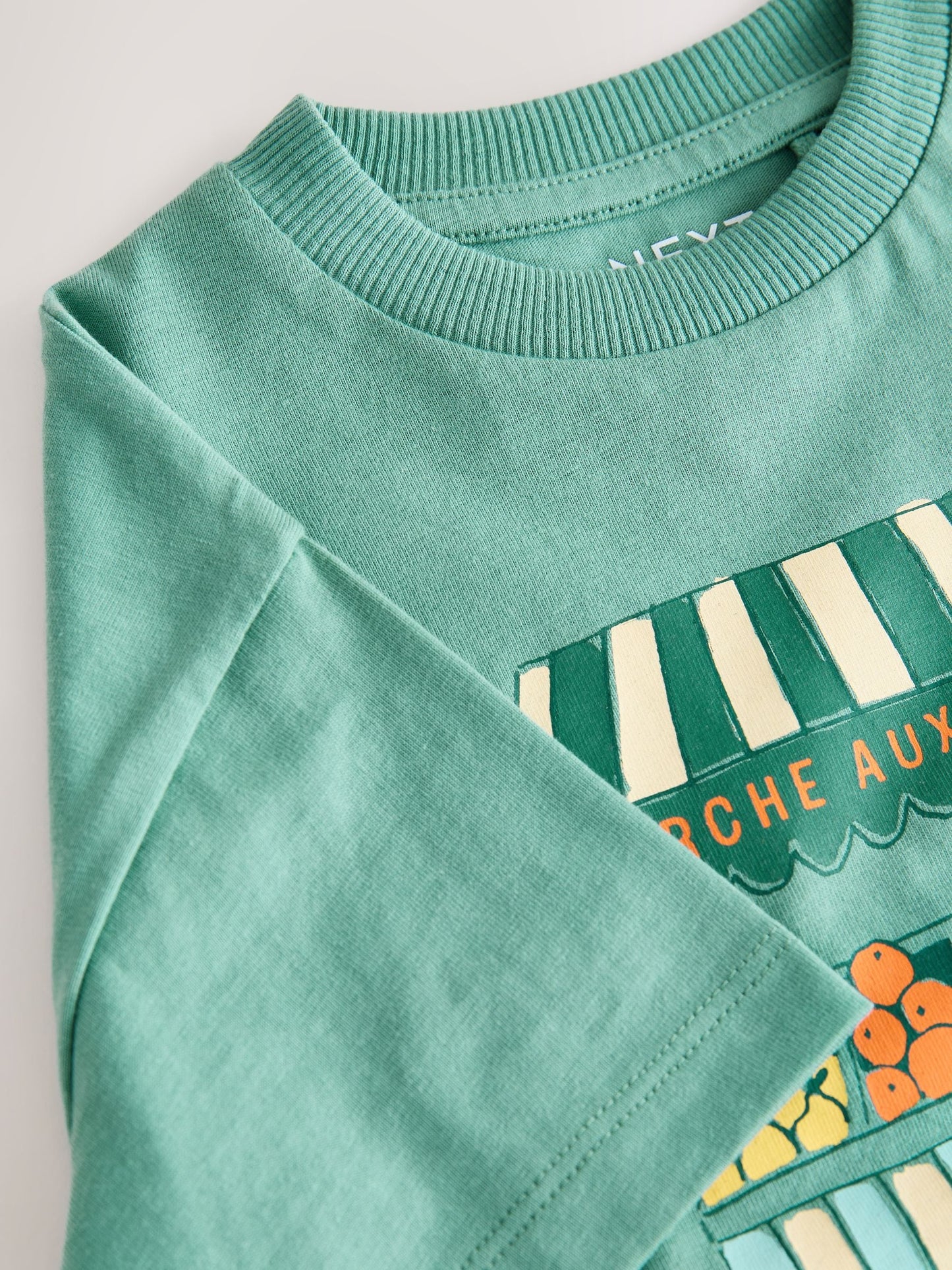 Blue/Green Fruit Stall Short Sleeve Appliqué T-Shirt (3mths-7yrs) image 8