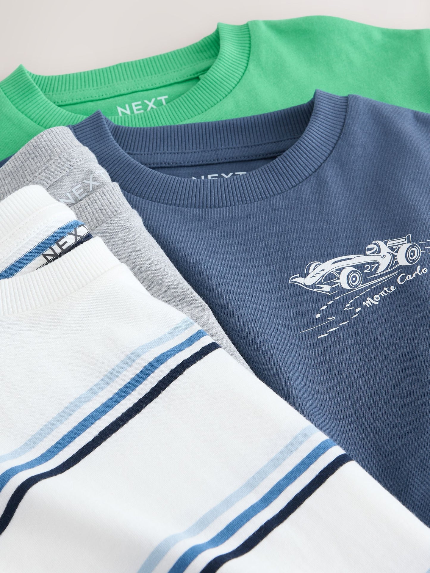 Dsiney Kidz - Blue/Green Car Short Sleeve Graphic T-Shirts 4 Pack (3mths-7yrs) image 8