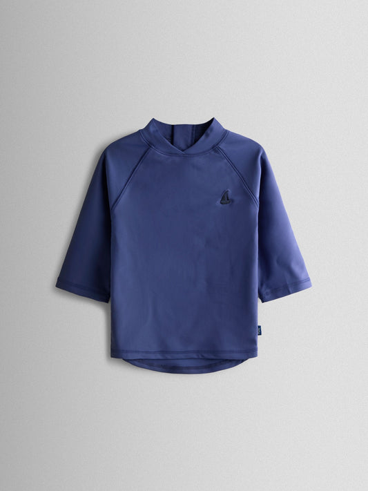 JoJo Maman Bébé Navy UV Sunsafe Long Sleeve Rash Vest image 2