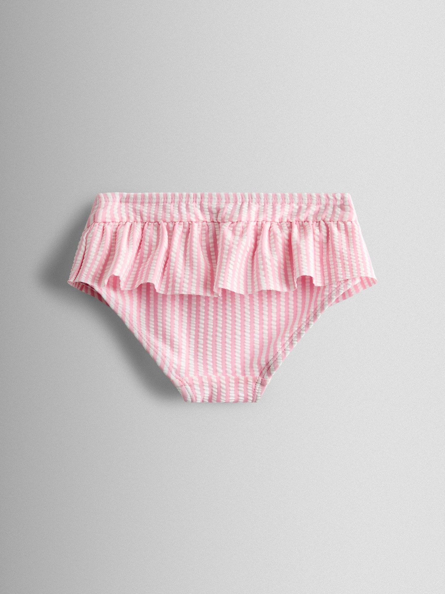 JoJo Maman Bébé Pink Cherry Stripe Textured 2-Piece Bikini Set image 6