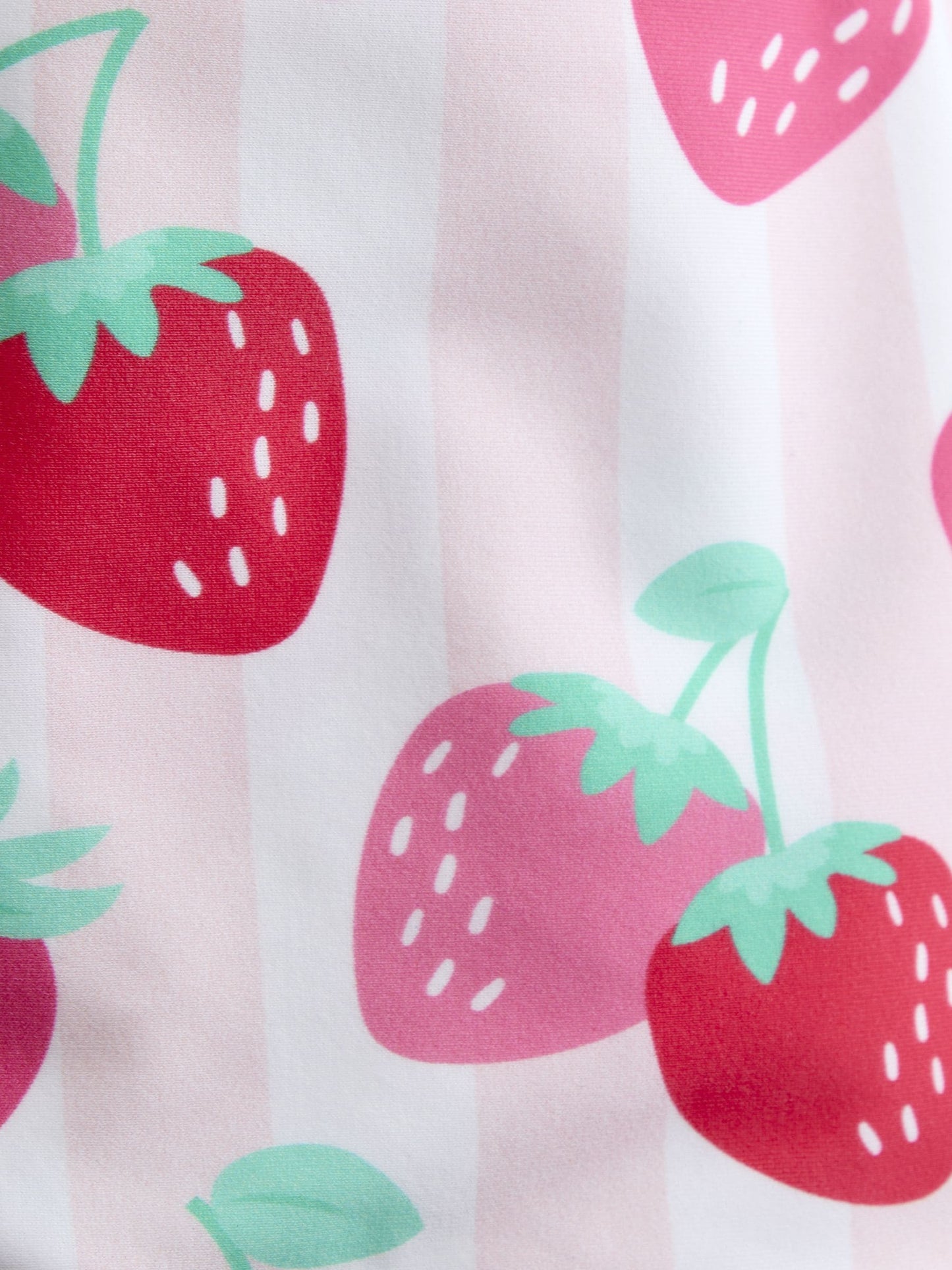 JoJo Maman Bébé Pink Strawberry Stripe UV Sun Protection Swim Hat image 3