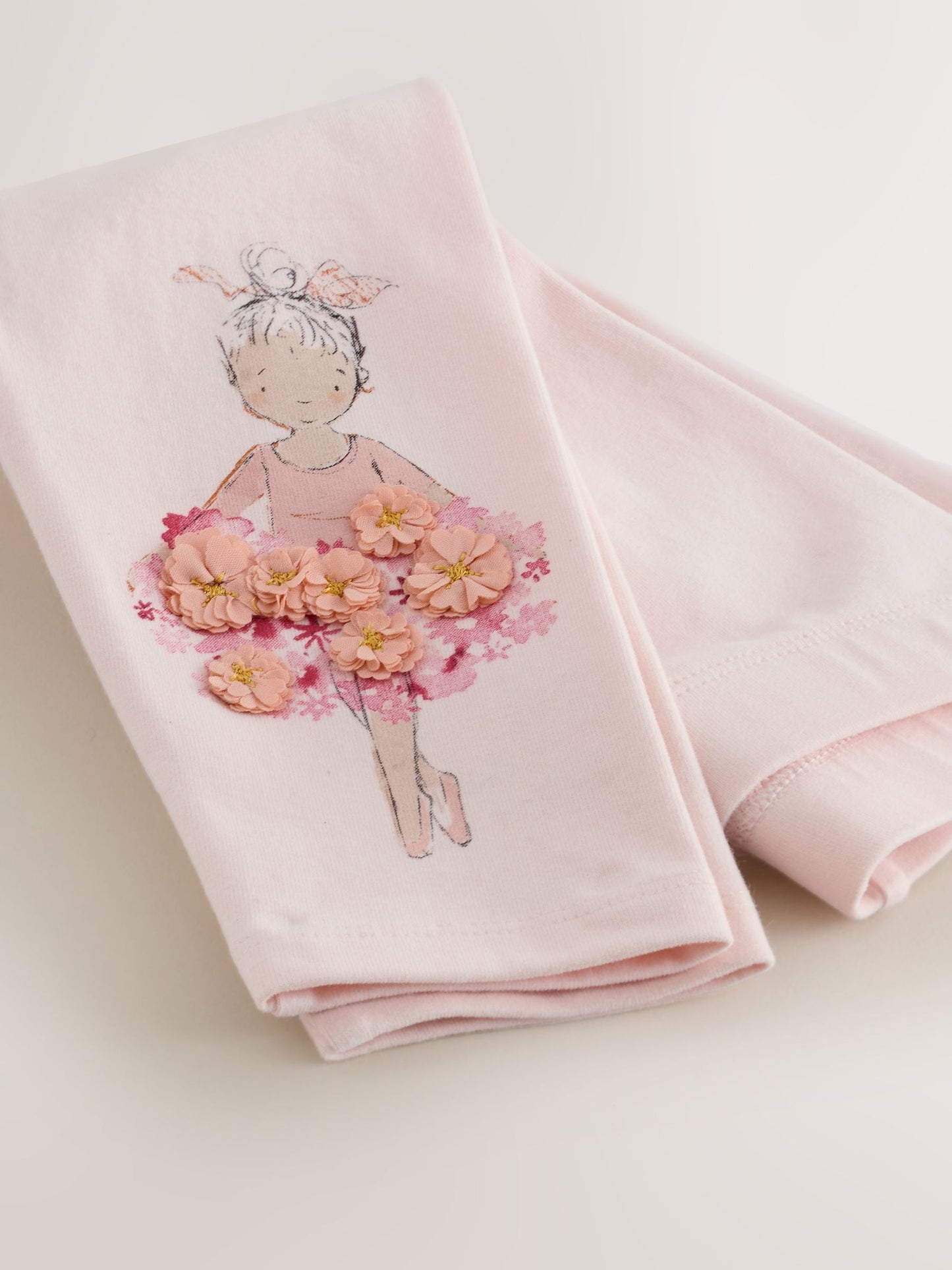 Pink Ballerina Embellished Leggings (3mths-7yrs) image 6