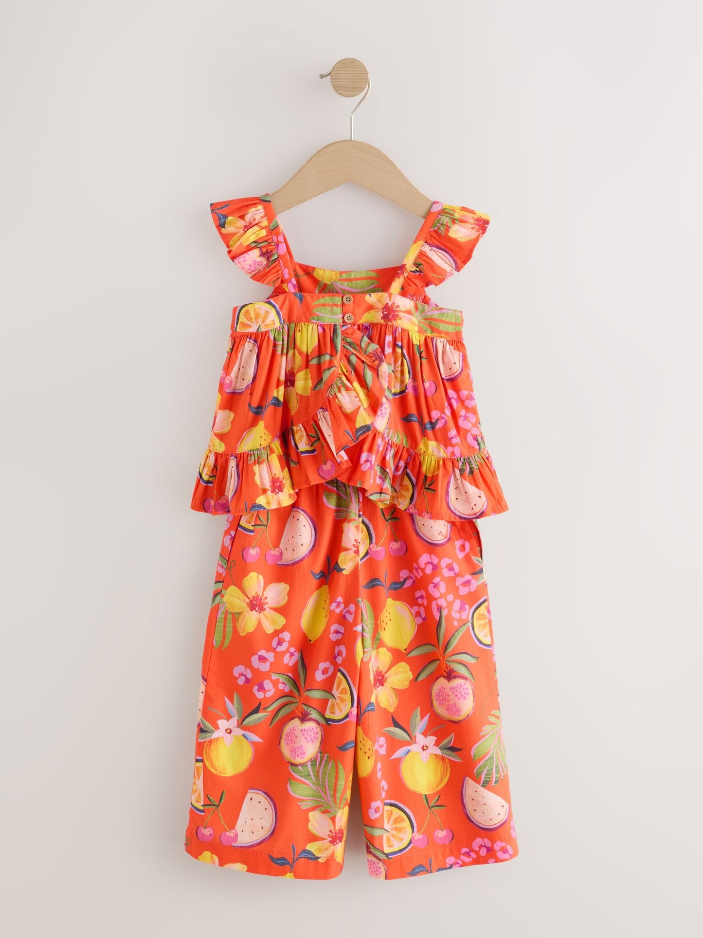 Orange Tropical Blouse And Trousers Co-ord Set (3mths-8yrs) image 11