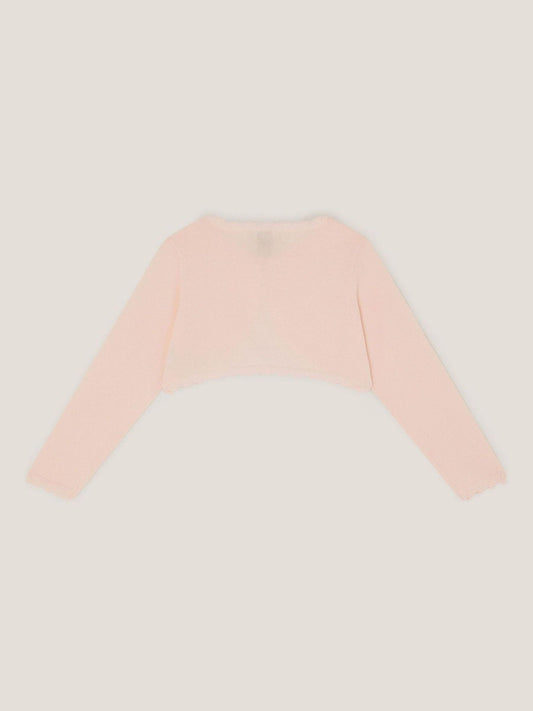 Dsiney Kidz - Monsoon Pale Pink Maeve Bow Button Cardigan image 2