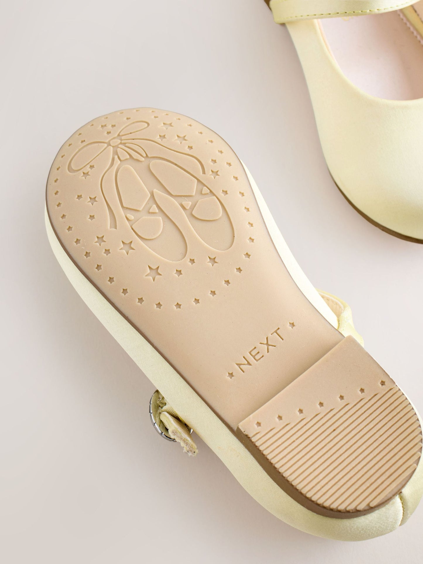 Yellow Wide Fit (G) Flower Girl Occasion Mary Jane Shoes image 5