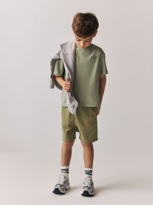 Superdry Green T-Shirt and Shorts Set image 2
