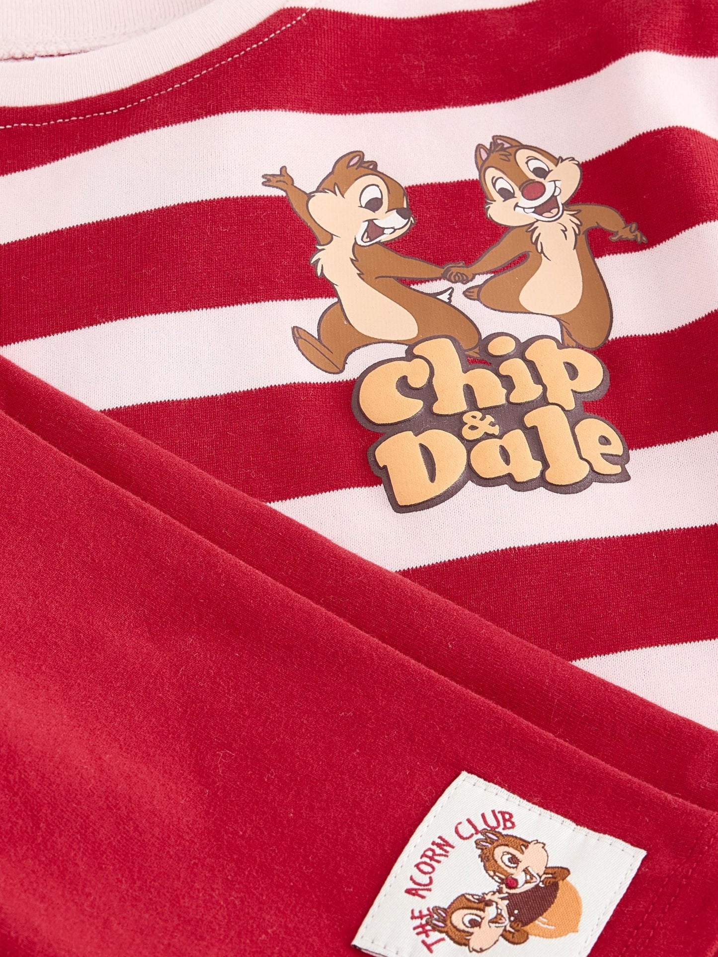 Red Pink Stripe Disney Chip and Dale Shorts Set (3mths-7yrs) image 10