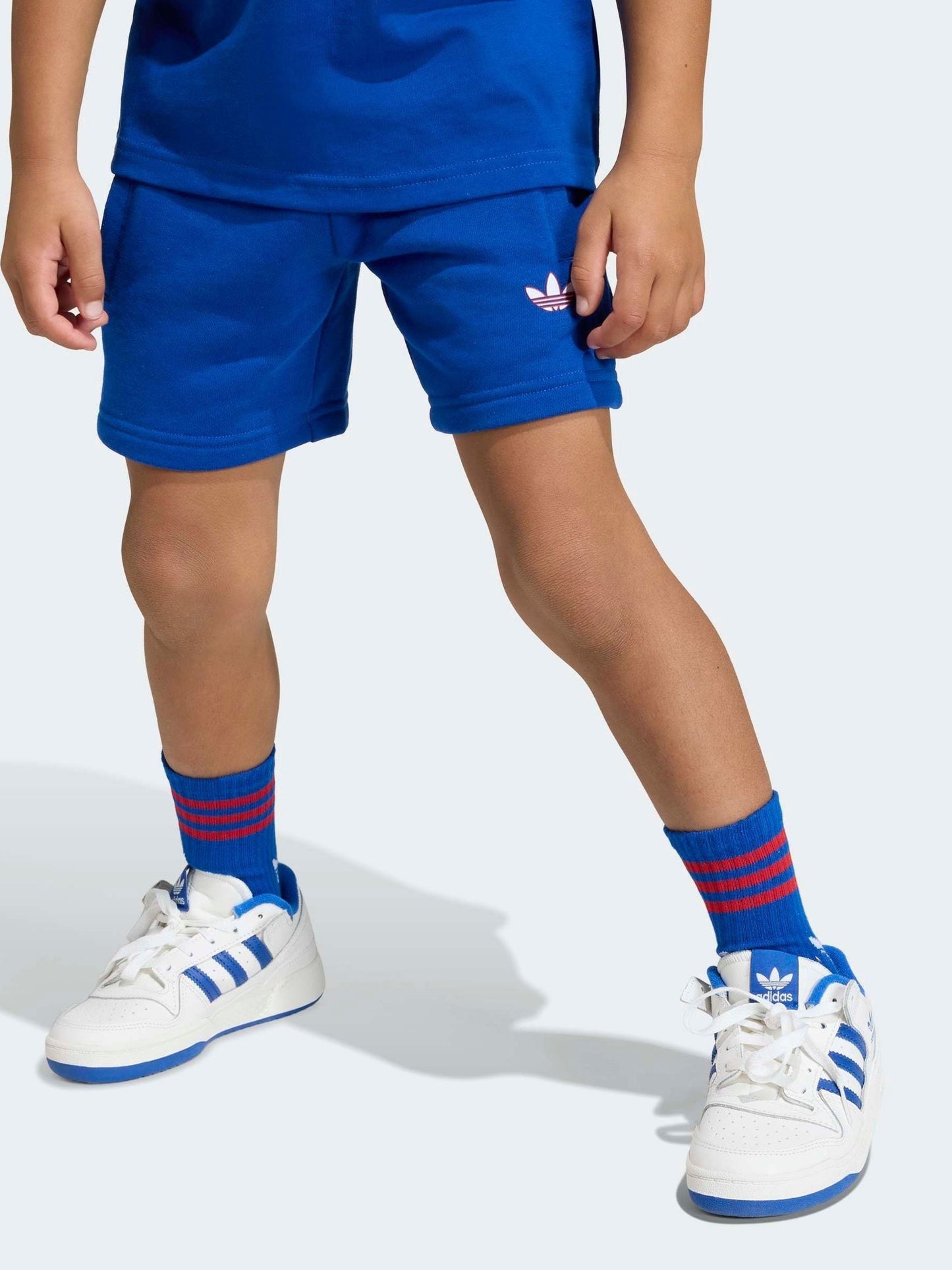 adidas Originals Blue Trefoil T-Shirt and Shorts Little Kids Set image 5
