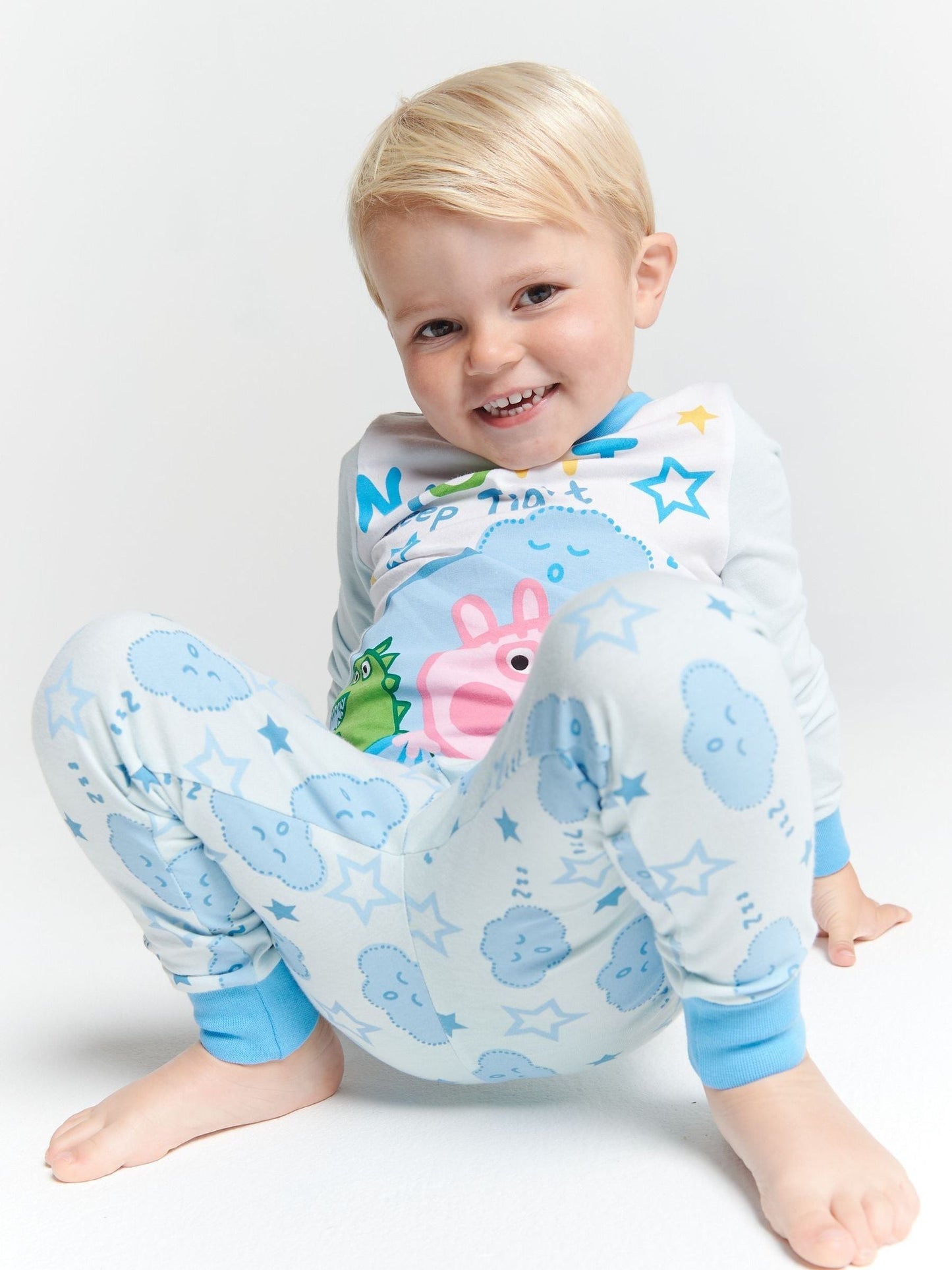 Dsiney Kidz - Brand Threads Blue George Pig Boys Pyjamas Set image 4