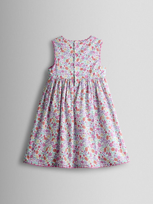 Dsiney Kidz - JoJo Maman Bébé Pink Appliqué Pocket Sleeveless Dress image 2
