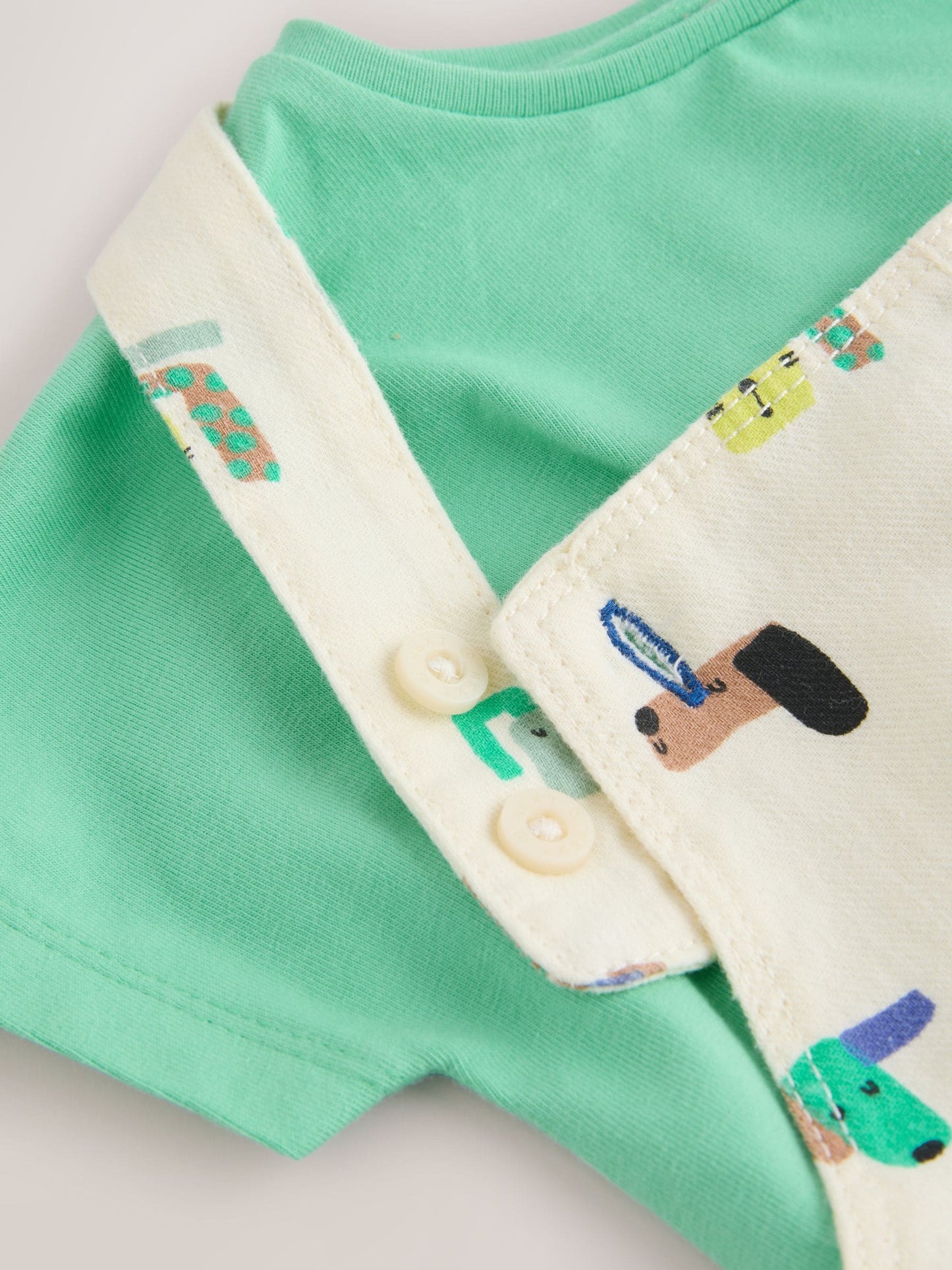 Green Dogs Twill Dungaree and Bodysuit Baby Set (0mths-2yrs) image 7