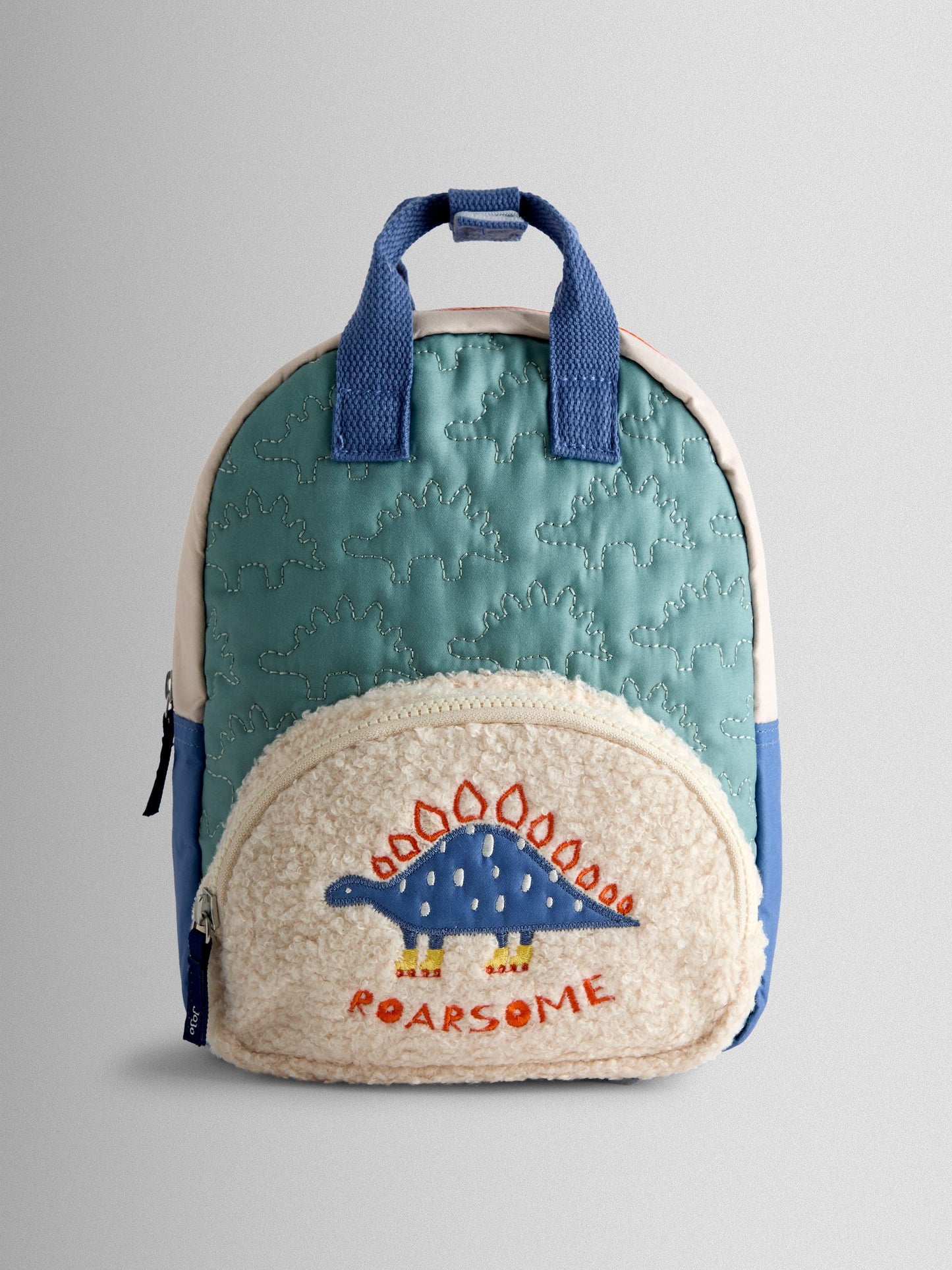 JoJo Maman Bébé Green Dino Quilted Backpack image 1