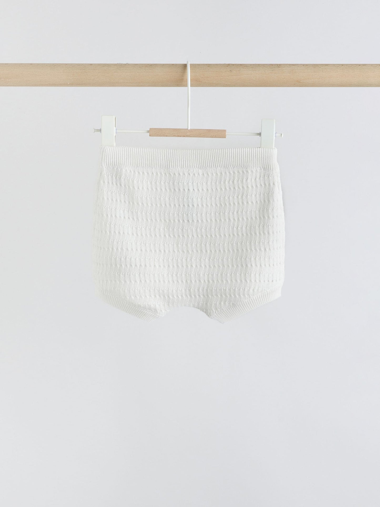 White Collared Knit Top and Shorts Baby Set (0mths-2yrs) image 8