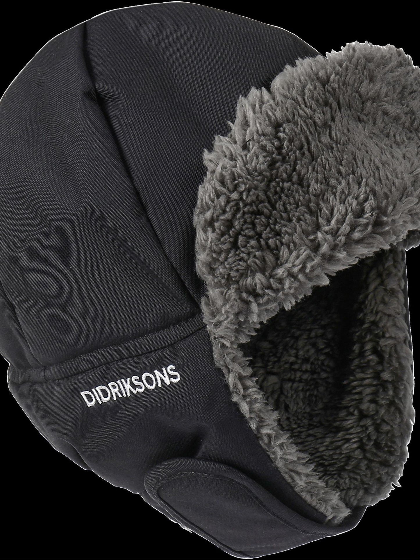 Didriksons Black Biggles Waterproof Hat image 3