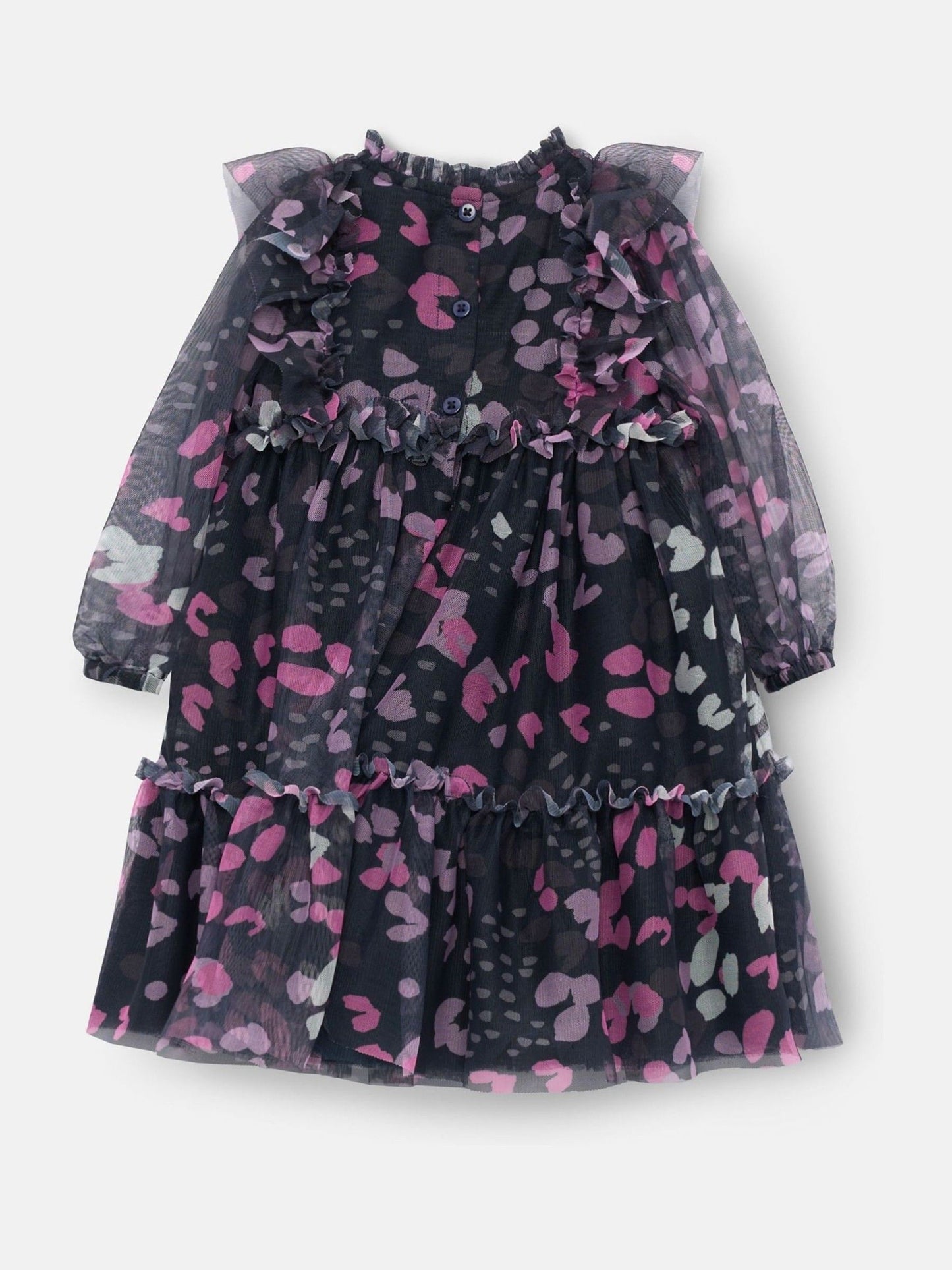 Angel & Rocket Blue Cara Print Mesh Dress image 6