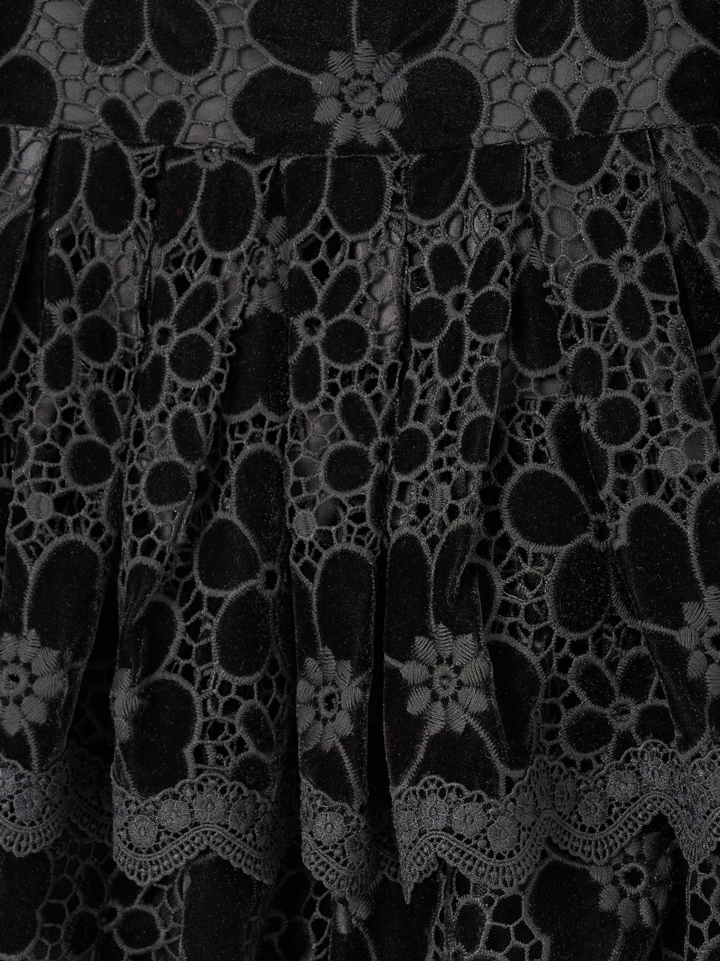 Angel & Rocket Black Mavea Velvet Lace Dress image 9