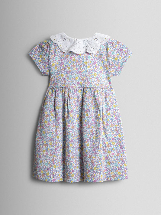 JoJo Maman Bébé Cream Ditsy Frill Collar Bunny Pet In Pocket image 2